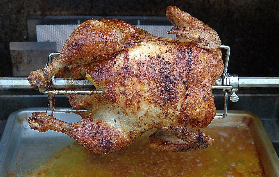 Pollo allo spiedo, foto illustrativa